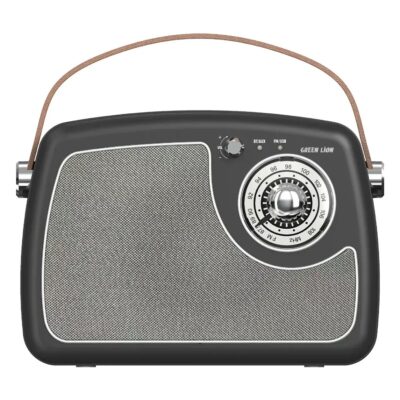Green Lion Retro Radio Speaker Black