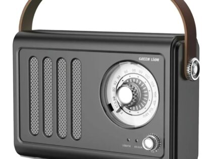 Green Lion Vintage Radio Speaker Black