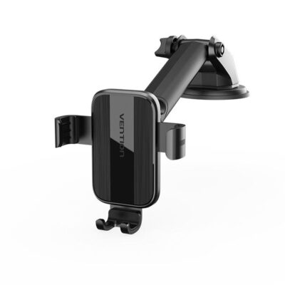 Vention Auto-Clamping Car Phone Mount with Suction Cup Black Square