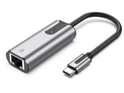 Vention USB 3.0 + C-A to Gigabit Ethernet Adapter Gray 0.15M Aluminum Alloy