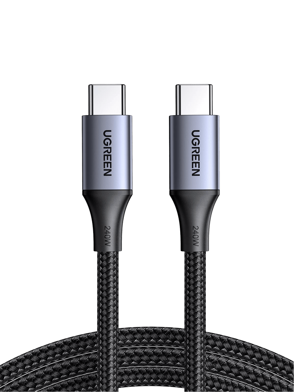 UGREEN US535 240W USB-C to USB-C PD Fast Charging Cable 1m Space Gray 1 UGREEN US535 240W USB-C to USB-C PD Fast Charging Cable 1m Space Gray