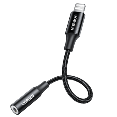 UGREEN US211 Lightning Male to 3.5mm Female Audio Adapter Dark Grey