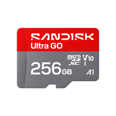SanDisk Ultra GO microSD UHS-I Card 256GB, Up to 190MB/s, for Smartphones and Tablets (SDSQUGN-256G-GN6MN)