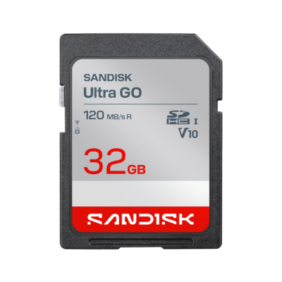 SanDisk 32GB Ultra GO SD UHS-I Card, Up to 120MB/s, for Digital Cameras (SDSDUGN-032G-GN6IN)